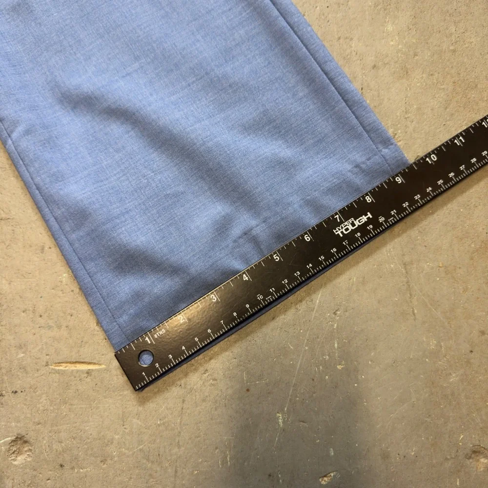 Banana Republic Logan Fit Light Blue Wool Blend Straight Leg Dress Pants Size 8 - Picture 10 of 10